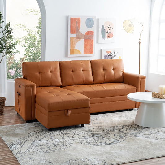 Caramel sleeper Couch(free shipping+Tax included)