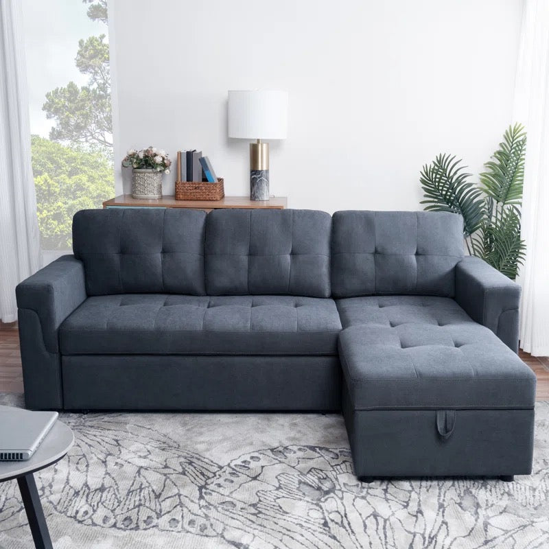 Dark Gray Sleeper Couch (Free Shipping)