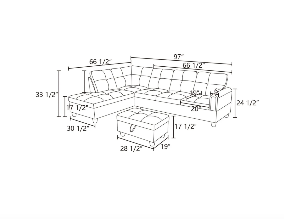 Brown Sectional Couch