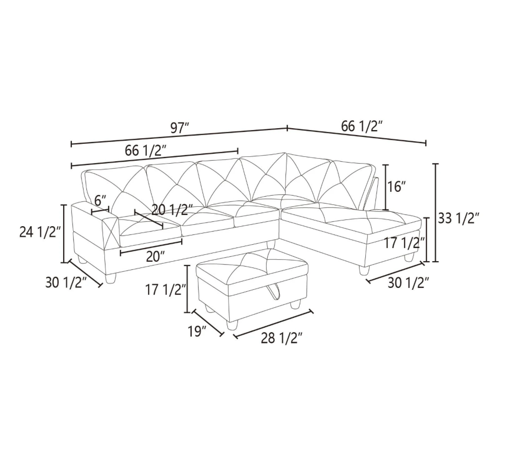 Gray Sectional Couch